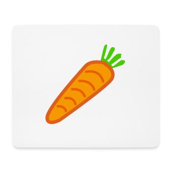 carrots carrots ruebe veggie veggie vege - Mouse Pad (horizontal) - white - Front