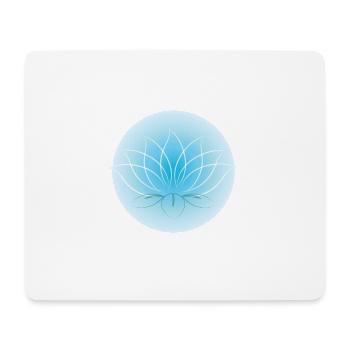 lotus - Tapis de souris (format paysage) - blanc - Devant