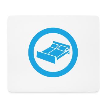 bett bed schlafen schlafzimmer sleeping room63 - Mousepad (Querformat) - Weiß - Vorne