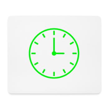 clock time clock time hourglass hourglass60 - Mouse Pad (horizontal) - white - Front