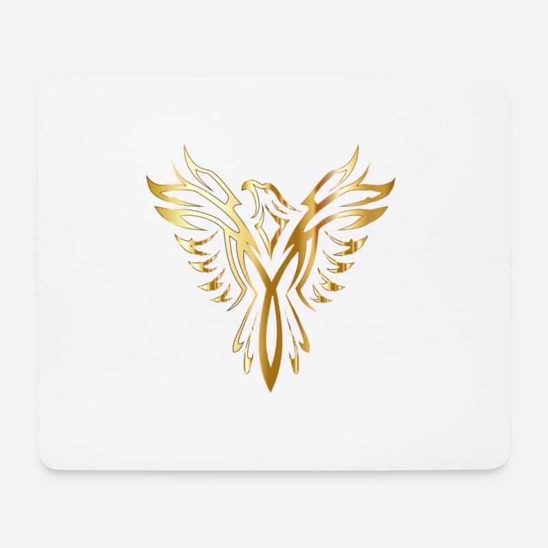 Phoenix Phönix - Mousepad (Querformat) - Weiß