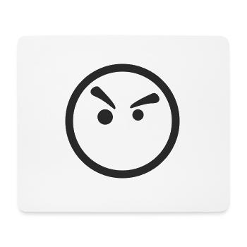 Smiley angry - Mouse Pad (horizontal) - white - Front