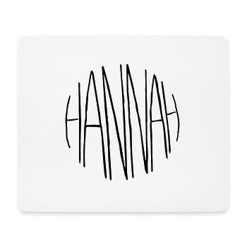 Hannah Geschenk - Mousepad (Querformat) - Weiß - Vorne
