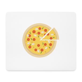 Pizza T-Shirts - Mousepad (Querformat) - Weiß - Vorne
