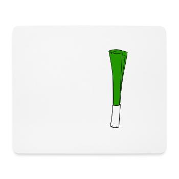 Hallo I bims 1 Lauch - Mousepad (Querformat) - Weiß - Vorne