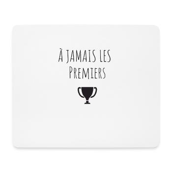 à jamais les premiers idée cadeau tshirt foot om - Tapis de souris (format paysage) - blanc - Devant