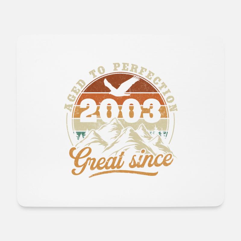 Vintage 2003 Vintage Retro Jubiläum - Mousepad (Querformat) - Weiß