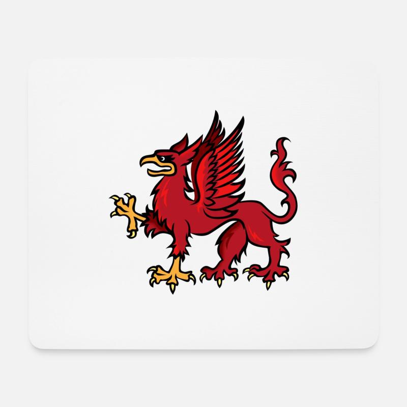 Griffin - Mousepad (Querformat) - Weiß