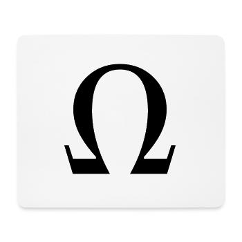 omega - Mouse Pad (horizontal) - white - Front