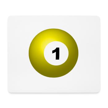 pool billards billiards snooker queue ball sport35 - Mousepad (Querformat) - Weiß - Vorne