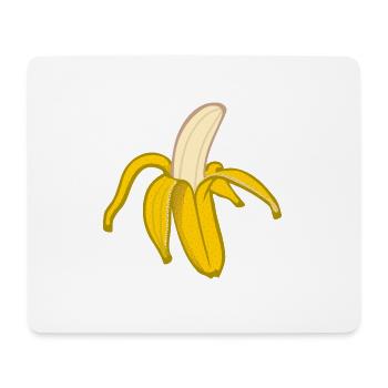 Peeled Banana - Tapis de souris (format paysage) - blanc - Devant