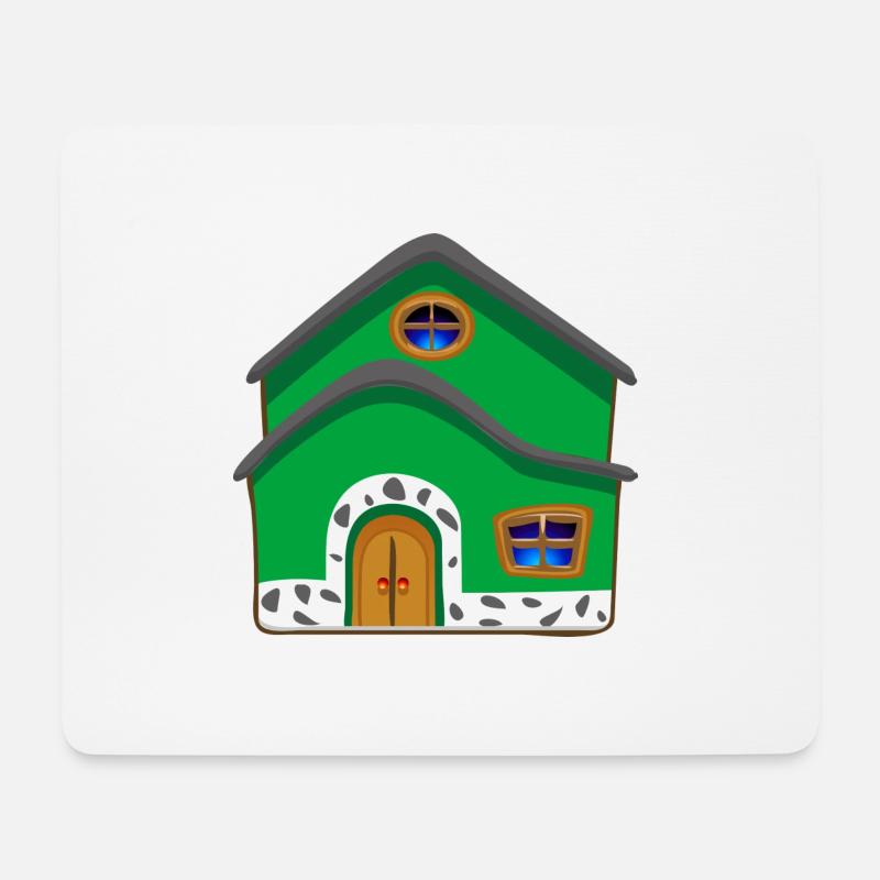 building house homes architektur haus gebaeude84 - Mousepad (Querformat) - Weiß