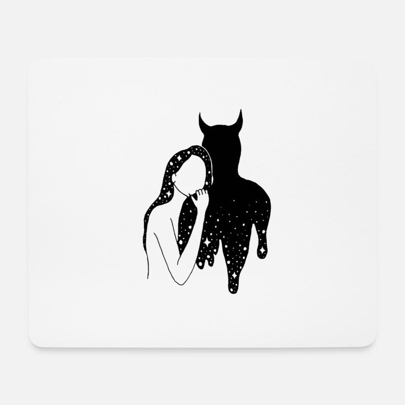 Tanz mit dem Teufel - Mousepad (Querformat) - Weiß