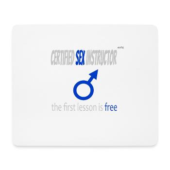 Sex instructor - male version - Mouse Pad (horizontal) - white - Front