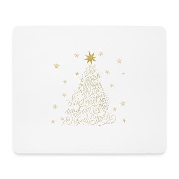 Fröhliche Weihnachten und ein tolles Neues Jahr - Mousepad (Querformat) - Weiß - Vorne