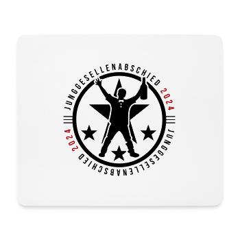 Junggesellen Abschied 2024 - Mousepad (Querformat) - Weiß - Vorne