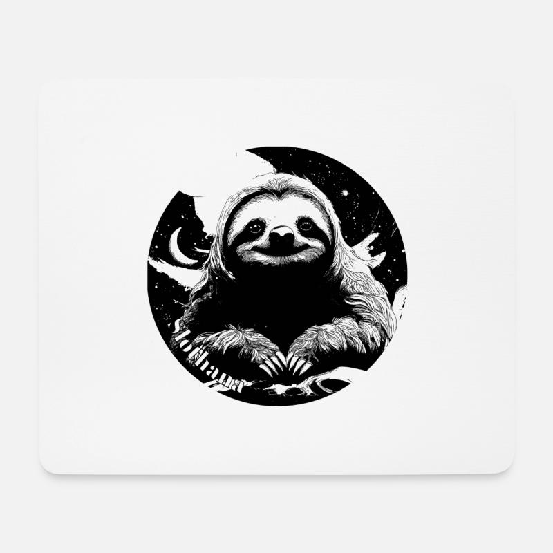 Shirt "Moon" - Mousepad (Querformat) - Weiß
