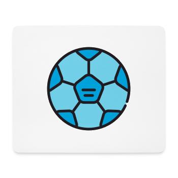 Fußball - Mousepad (Querformat) - Weiß - Vorne
