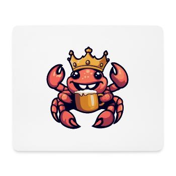 Crab Crab Beer Funny - Mouse Pad (horizontal) - white - Front