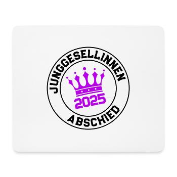 Junggesellinnen Abschied 2025 Krone - Mousepad (Querformat) - Weiß - Vorne