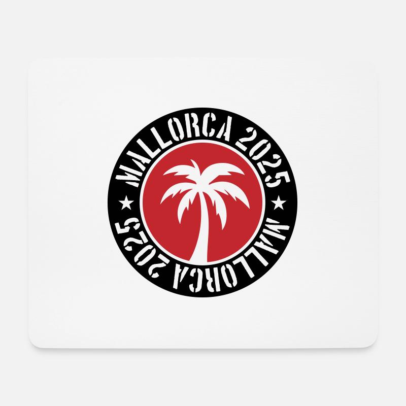 Mallorca 2025 - Mousepad (Querformat) - Weiß