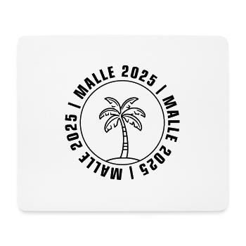 Malle 2025 Palme - Mousepad (Querformat) - Weiß - Vorne