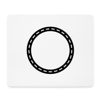 Kreis Kontur Leer - Mousepad (Querformat) - Weiß - Vorne