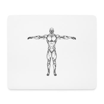 Anatomie - Tapis de souris (format paysage) - blanc - Devant