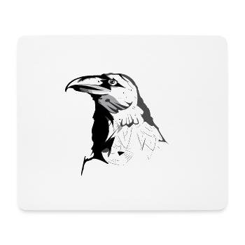 Crow - Mouse Pad (horizontal) - white - Front