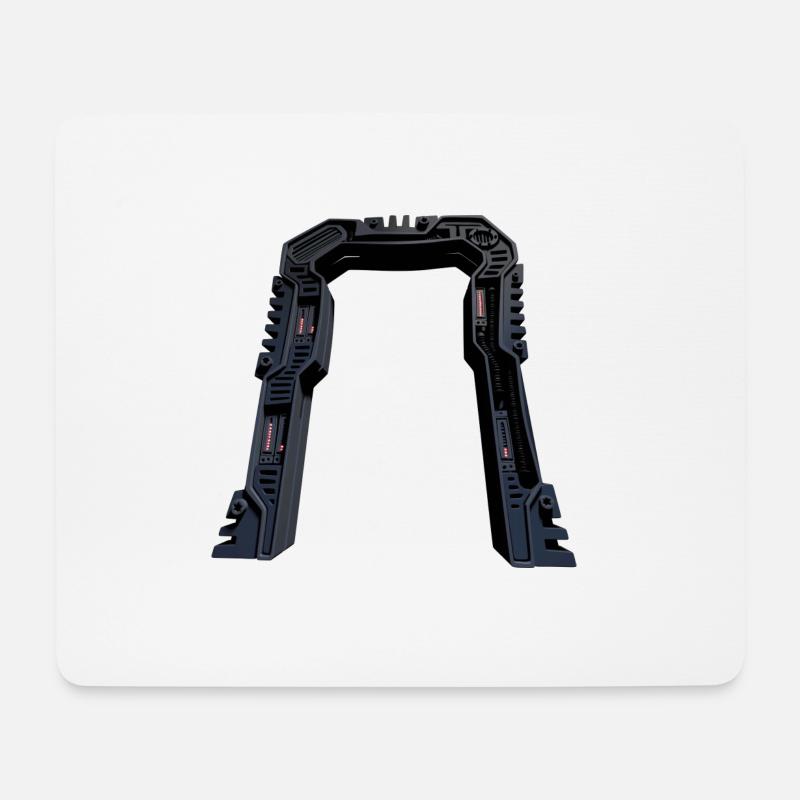 Stargate - Portal - Beamer - Mousepad (Querformat) - Weiß