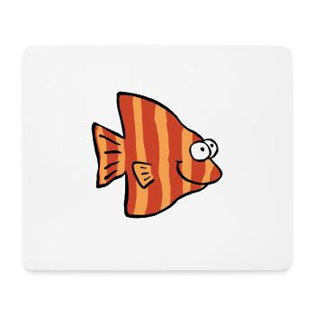 fish strips - Mouse Pad (horizontal) - white - Front