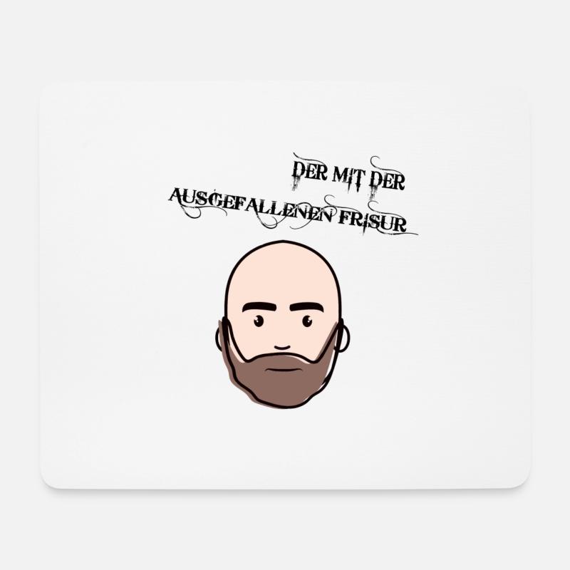 Mann - Mousepad (Querformat) - Weiß