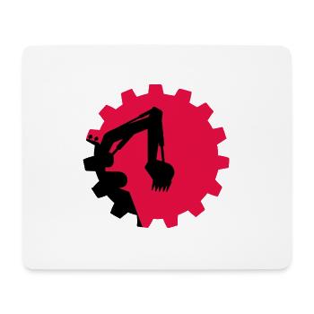 bagger baggerfahrer Baggerschaufel - Mousepad (Querformat) - Weiß - Vorne