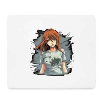 Anime Girl - Mouse Pad (horizontal) - white - Front