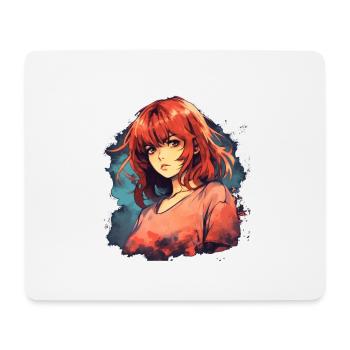 Anime Girl - Mouse Pad (horizontal) - white - Front