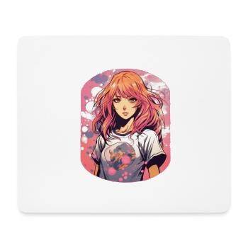 Anime Girl - Mouse Pad (horizontal) - white - Front