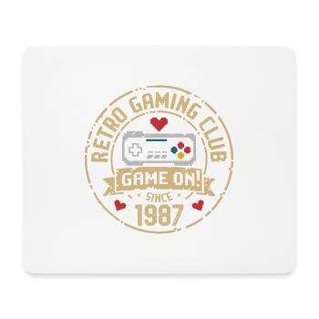 Vintage 1987 Geburtstag 1987 Geschenk 1987  - Mousepad (Querformat) - Weiß - Vorne