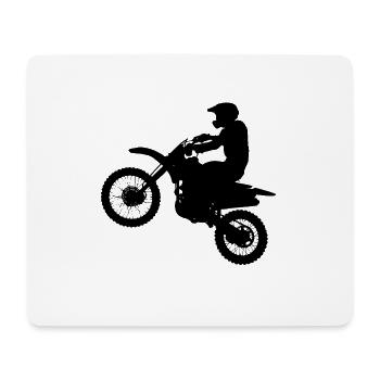 motocross motorcycles athlete sport motorrad5 - Mousepad (Querformat) - Weiß - Vorne