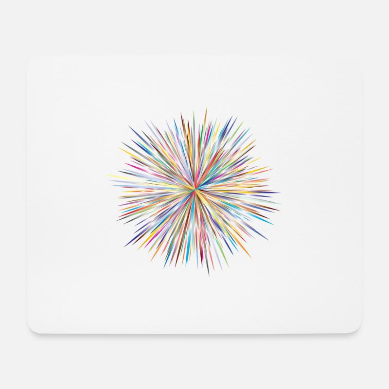 Farbexplosion der Extraklasse - Mousepad (Querformat) - Weiß
