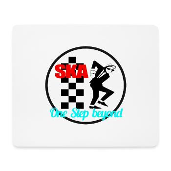 Ska Patch - Tapis de souris (format paysage) - blanc - Devant