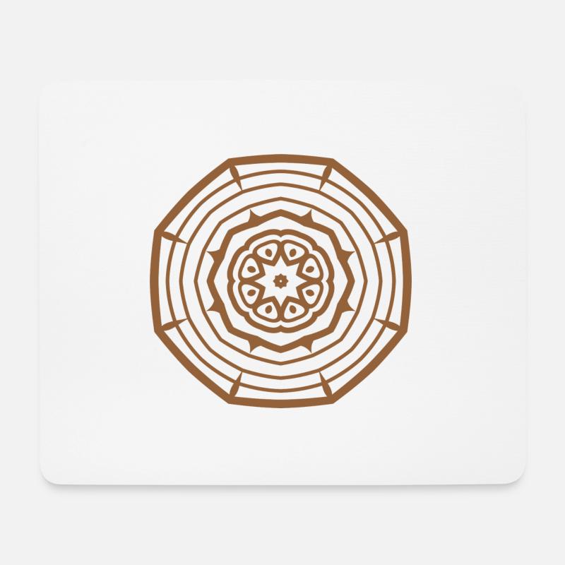 MANDALA - Mousepad (Querformat) - Weiß