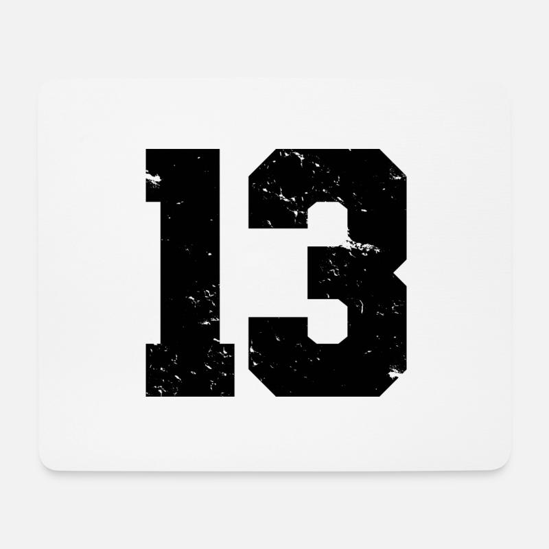 Cooles Geschenk zum 13. Geburtstag von 13 - 13 Jahren - Mousepad (Querformat) - Weiß