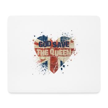 British Queen Coronation Camilla England Flag - Mouse Pad (horizontal) - white - Front