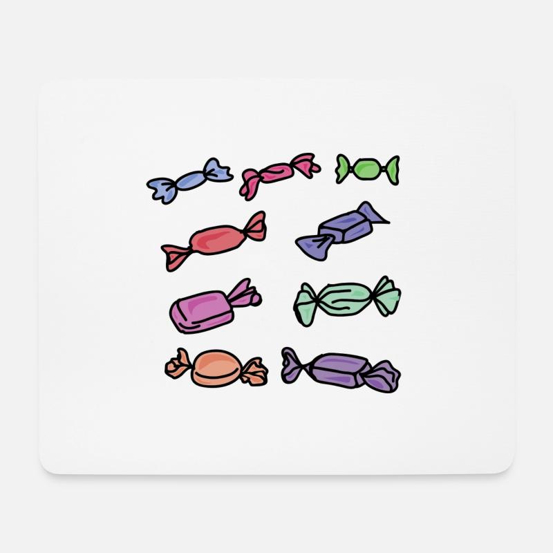 BonBons - Mousepad (Querformat) - Weiß