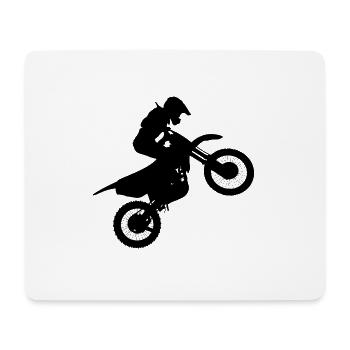 motocross motorcycles athlete sport motorrad30 - Mousepad (Querformat) - Weiß - Vorne