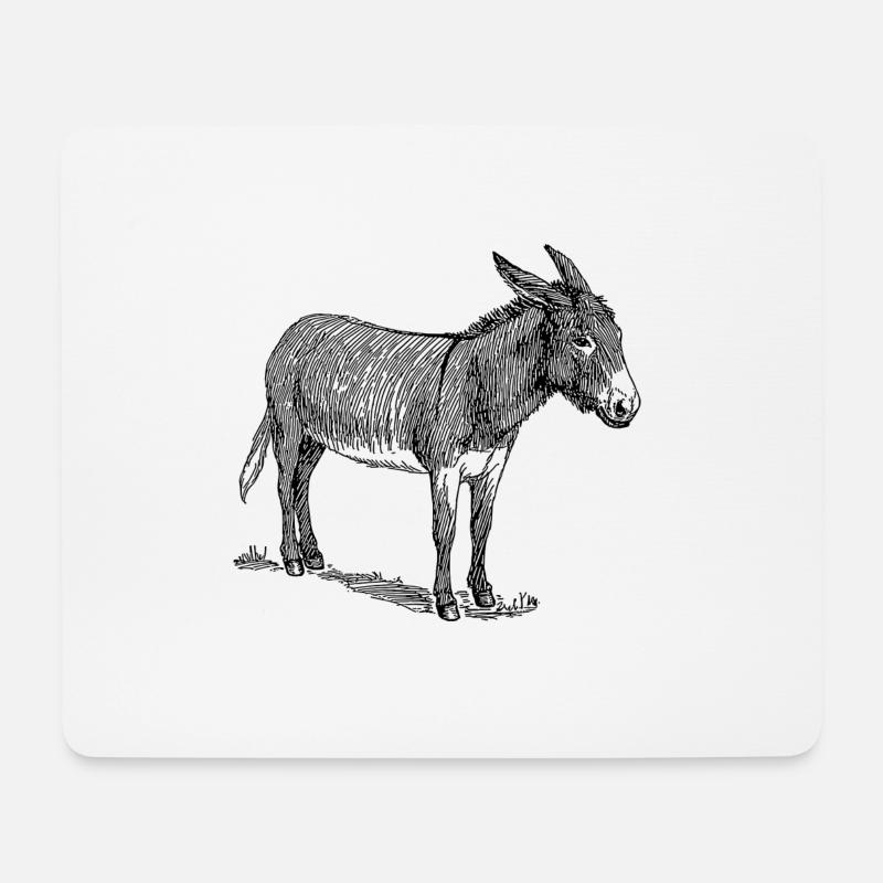 ass - Mouse Pad (horizontal) - white