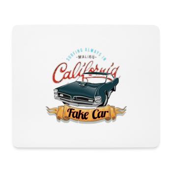 Muscle car retro design - Mouse Pad (horizontal) - white - Front