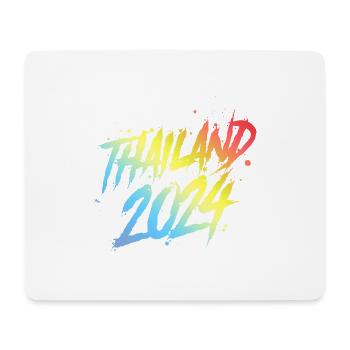 Thaïlande 2024 Équipe de vacances colorée - Tapis de souris (format paysage) - blanc - Devant