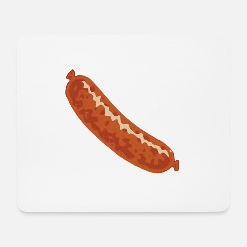 sausage - Mouse Pad (horizontal) - white