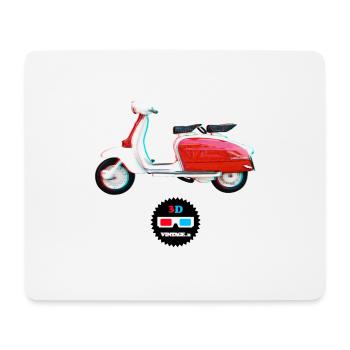 Vintage - Lambretta 3D - Mouse Pad (horizontal) - white - Front